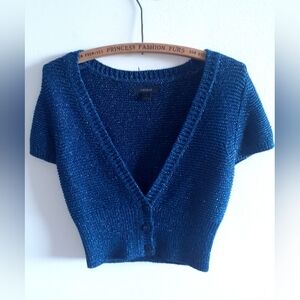 Sparkly Bolero/ Shrug Cardigan, Blue